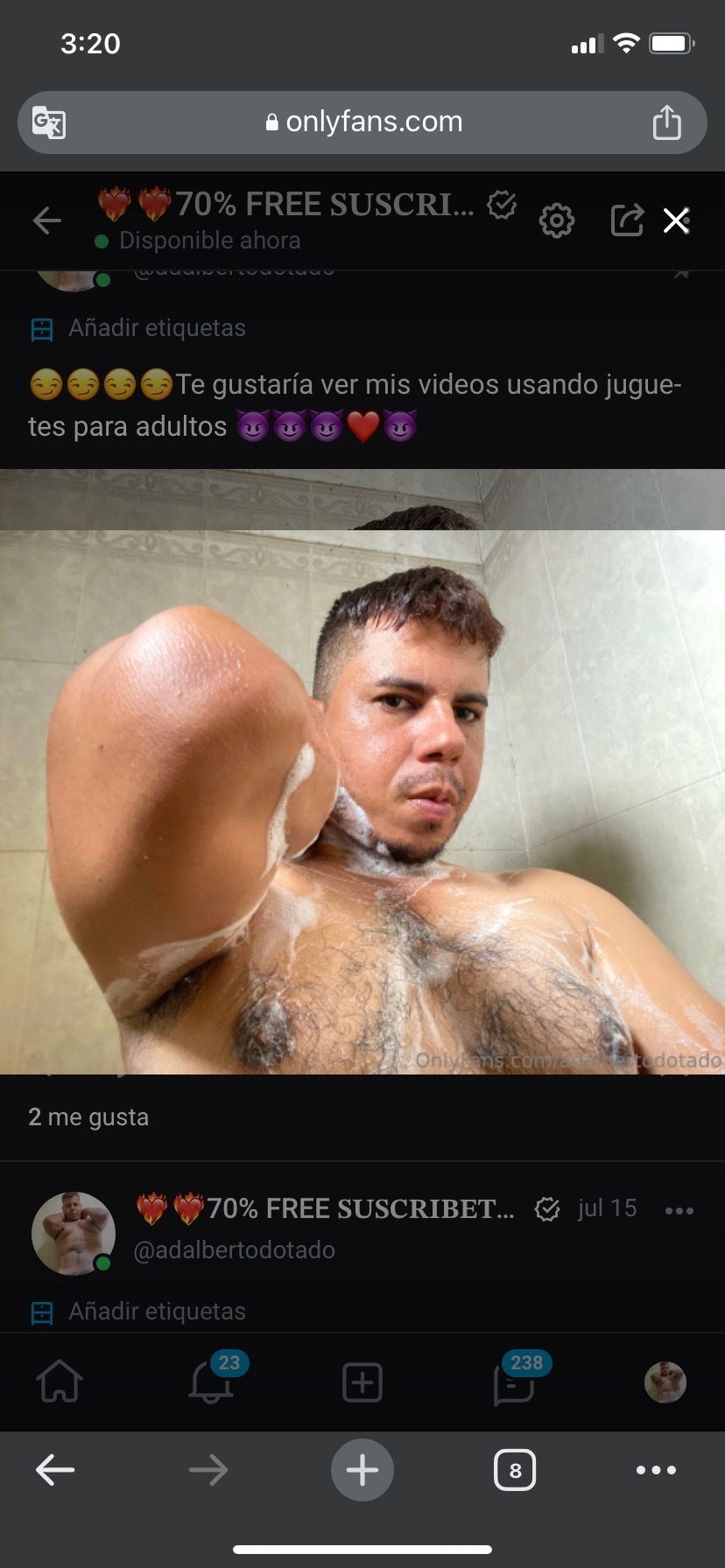 adalbertodotado OnlyFans posting big dick