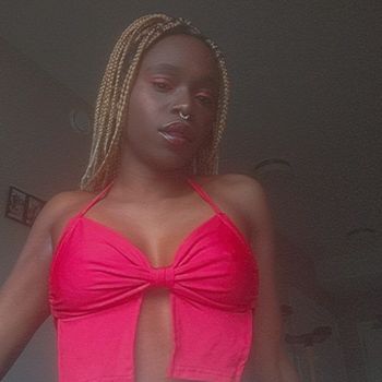 nude blackbbydevil doing ebony selfie