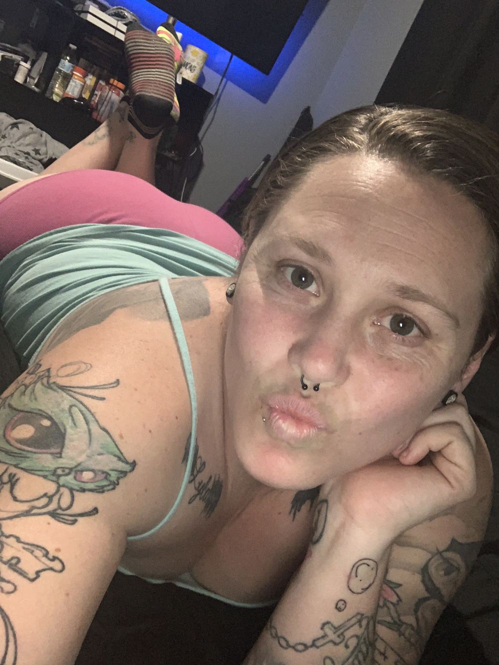 hotbrowneyedwife OnlyFans leaking piercing