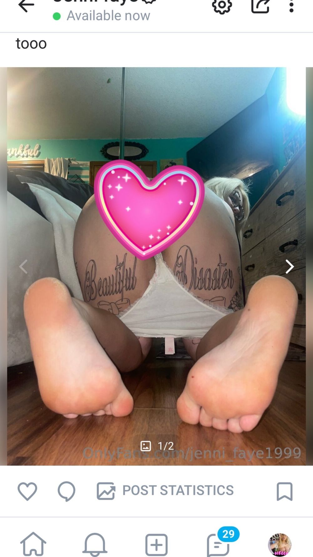 jenni_faye1999 OnlyFans recording tattoo