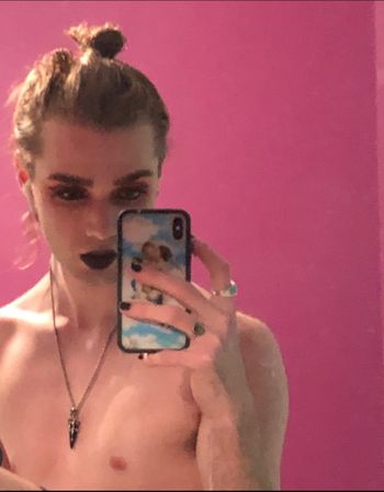 nude loganrosex showing bratty selfie