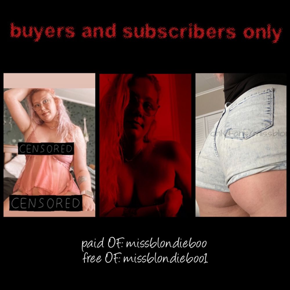 missblondieboo OnlyFans custom content