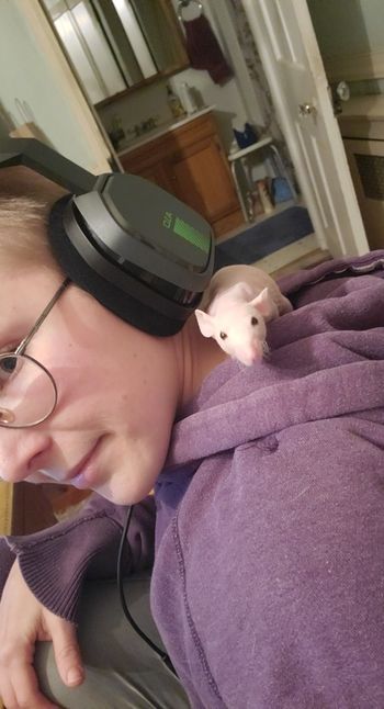 nude ratoverlord recording nerd selfie