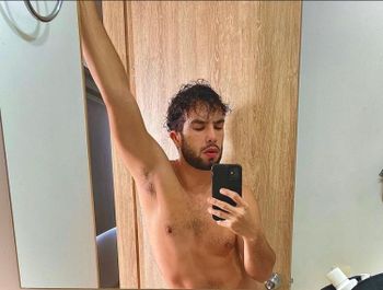 nude santosdaniel recording white selfie