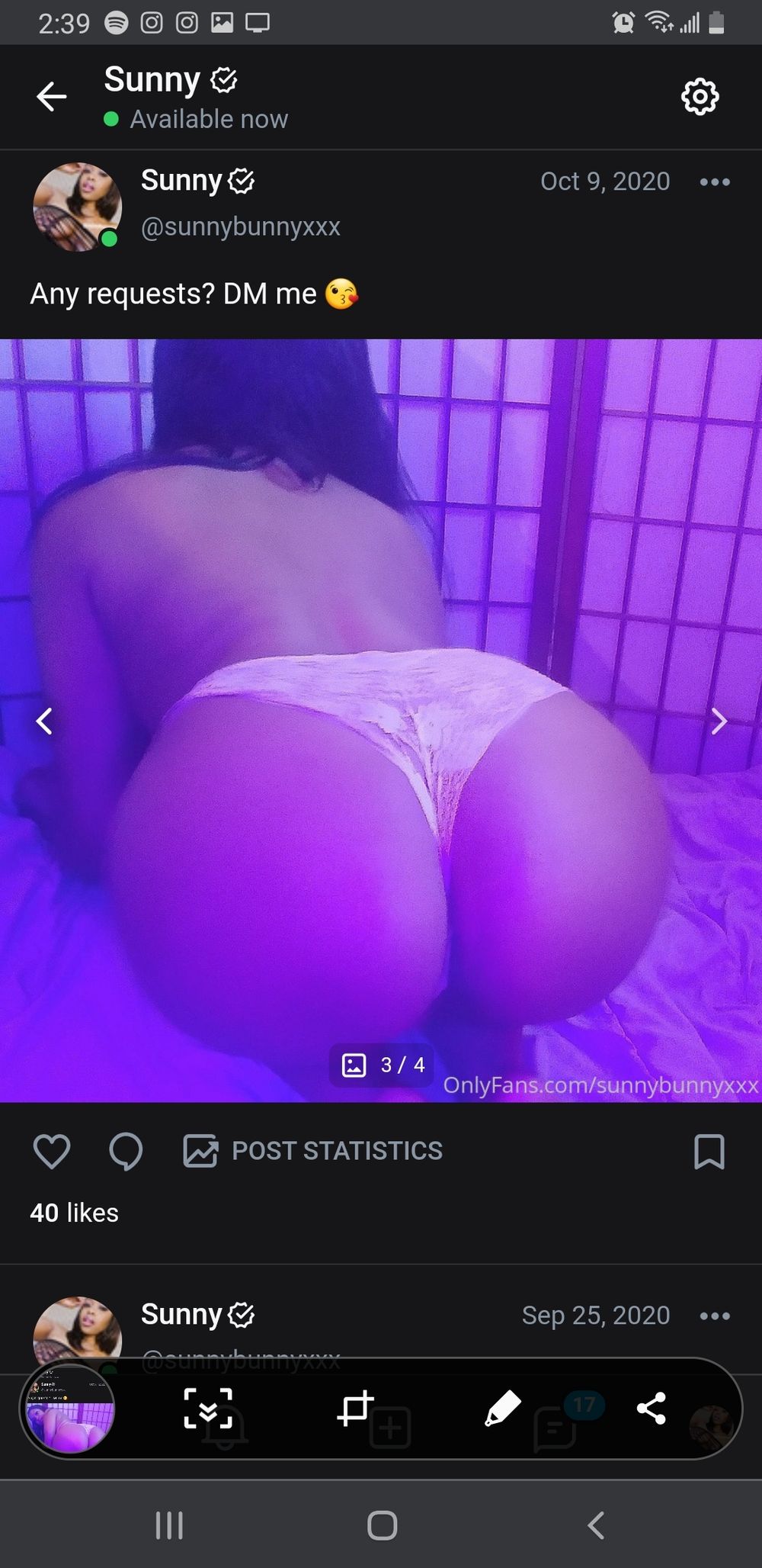 sunnybunnyxxx OnlyFans messaging